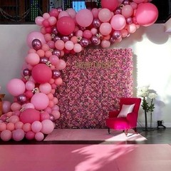 Pink Balloon Arch Kit, 152Pcs Hot Pink Metallic Pink Shades of Pink and Confe…