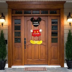 1st Birthday Cartoon Mouse Decorations – Banners, Balloons, Door Hanger, Crown..