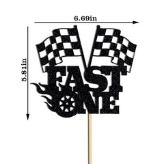 Fast One Cake Topper-1st Birthday – Topper For Photo Booth Props & Backdrop C…
