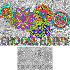Giant Mandala Coloring Poster for Kids Adults Wall Large Coloring Tablecloth Cho