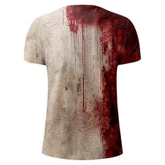 Breathable Halloween Shirt T-shirt Creepy Blood Stain for Men Problem Solved I’m