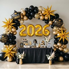 154pcs Black Balloons Different Sizes 18 12 10 5 Inches for Garland Arch Kit,…