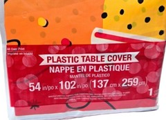 Hoppin’ Birthday Cake Plastic Tablecover All Over Print, 54″ X 102″ – New/Sealed