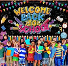 Welcome Back to School Banner, Multicolored, 72 X 43 Inch, Back to School Decora