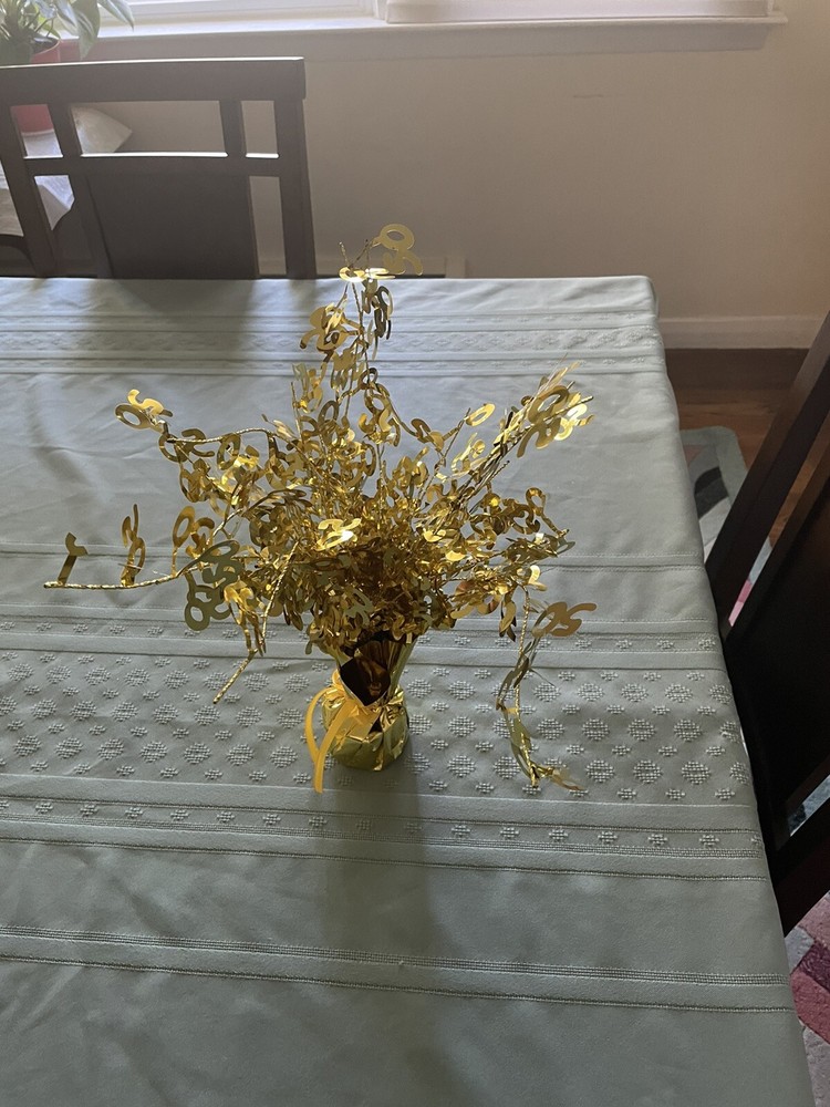Gold Foil 50th Anniversay/Birthday Centerpieces (16 available)