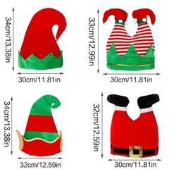Christmas Santa Elf Pants Hat Lovely Headwear for Funny & Memorable Parties