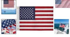 Versatile 12.5×18 Inch USA Flag – Ideal for Memorial Day, 4th of July & Boats