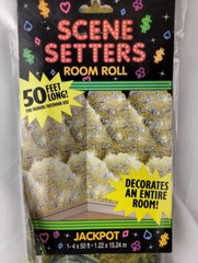 Scene Setter Room Roll Jackpot Money Backdrop 50Ft L. x 4Ft H. Indoor/Outdoor