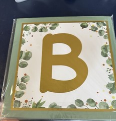 🤗Sage Green Baby Shower Decorations, 4Pcs Baby Boxes with Gold Letters P