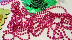AS IS LOT Vintage CINCO DE MAYO Foil Arcades CUTOUTS Garlands BEADS Maracas