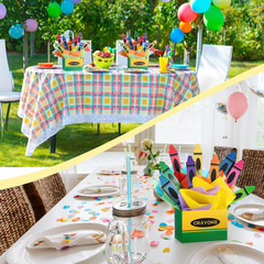 6 Sets 96 Pcs Crayon Themed Party Centerpieces Decorations Back to School Table