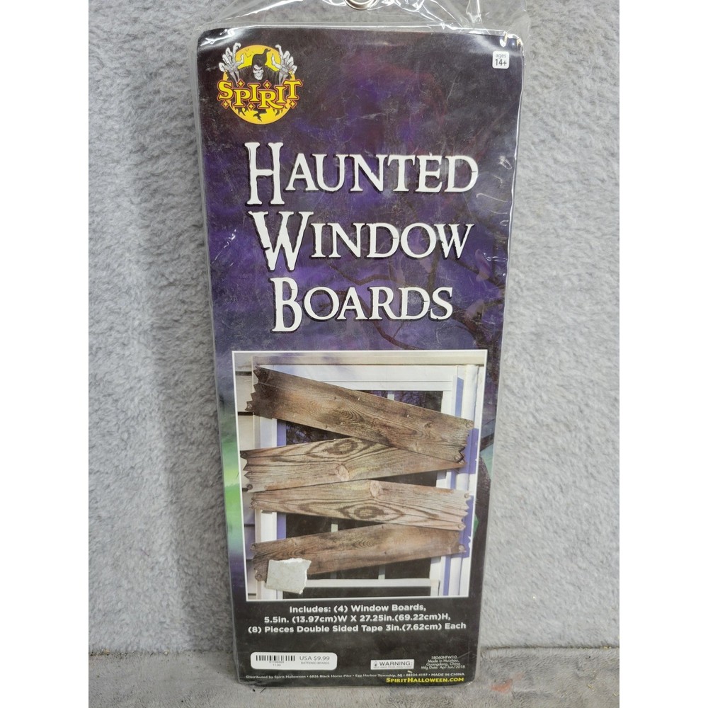 Spirit Halloween Haunted Window Boards Prop Decoration