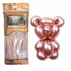 100pcs/pack,1.8g Metallic 260 Long Balloons Colored Twisting Animal Balloons Mod