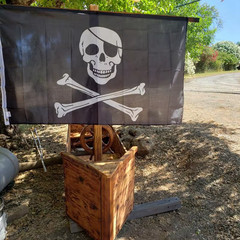90*150Cm Pirate Banner Pirate Theme Birthday Party Decorations Pirate Ship Skull