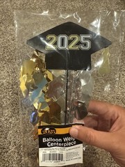 2025 Graduation Hat Balloon Weight Centerpiece- NEW