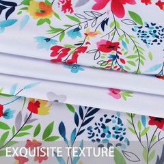 LUSHVIDA Easter Fabric Rectangle Table Cloth 60 x 84 Inch Polyester Easter Fl…