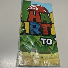 3pcs Mario Bros Table Cover for Boys Kids Mario Brothers Birthday Party Supplies