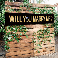 Proposal Banner Will You Marry Me Ring Banner 6Feet | Propose Decorations Suppli