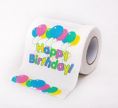 2 Rolls – Happy Birthday Toilet Paper – Bathroom Potty Party Fun – Big Mouth Toy