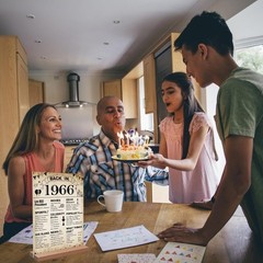 60th Birthday Party Decorations, Vintage Back in 1966 Poster Acrylic Sign wit…