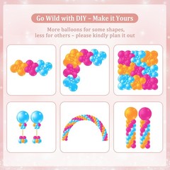 Dusty Pink Balloon Arch Kit, 143Pcs Boho Blush Pink Sand White Nude Rose Gold…