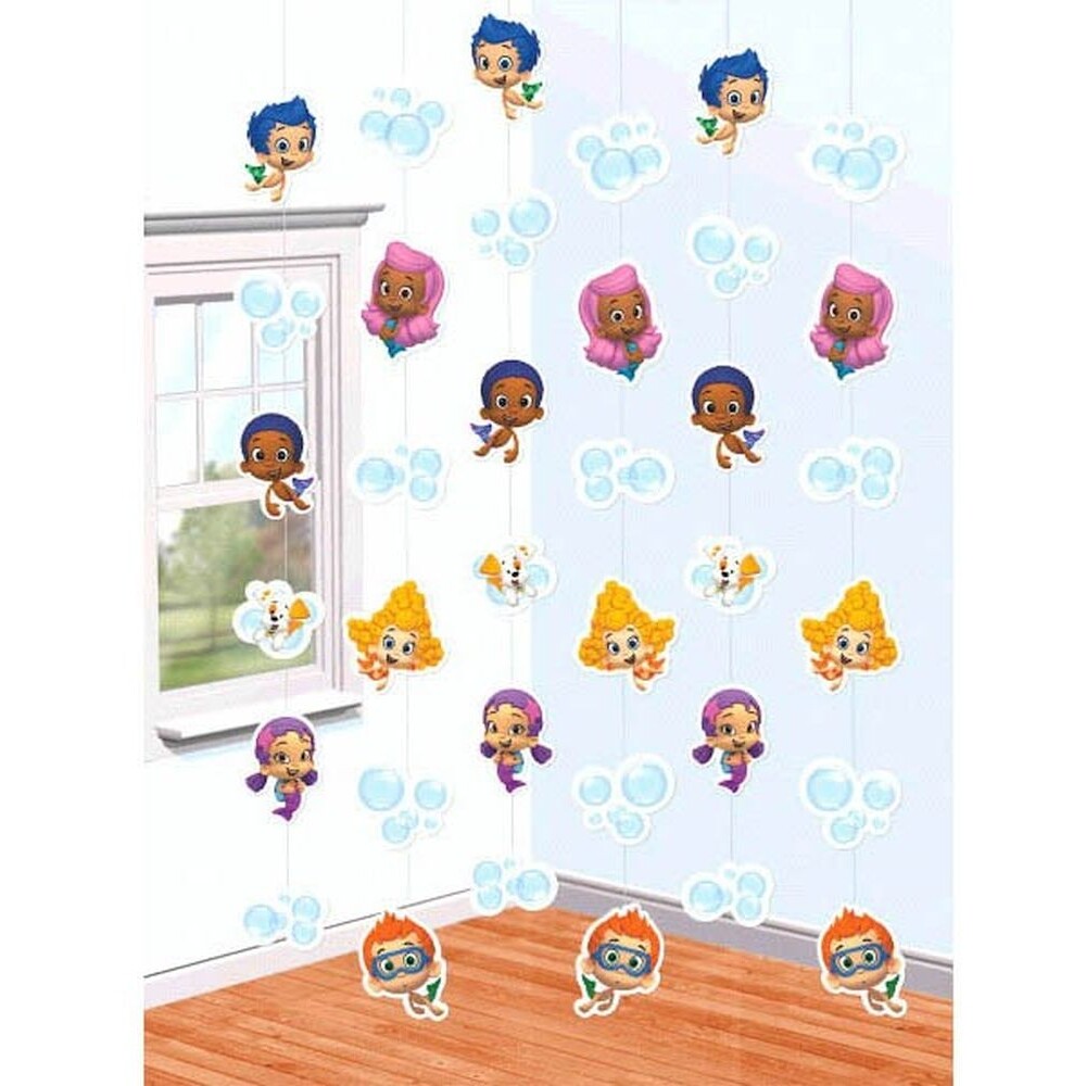 BUBBLE GUPPIES STRING DECORATIONS (6ct)- 1st Birthday Party Supplies Nick Jr