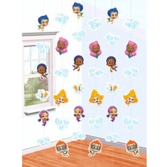 BUBBLE GUPPIES STRING DECORATIONS (6ct)- 1st Birthday Party Supplies Nick Jr