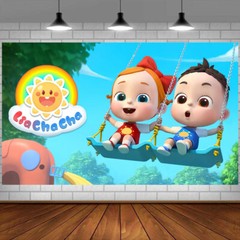 LiaChaCha Party Supplies Birthday Decoration Poster Backdrop Banner 5x3ft