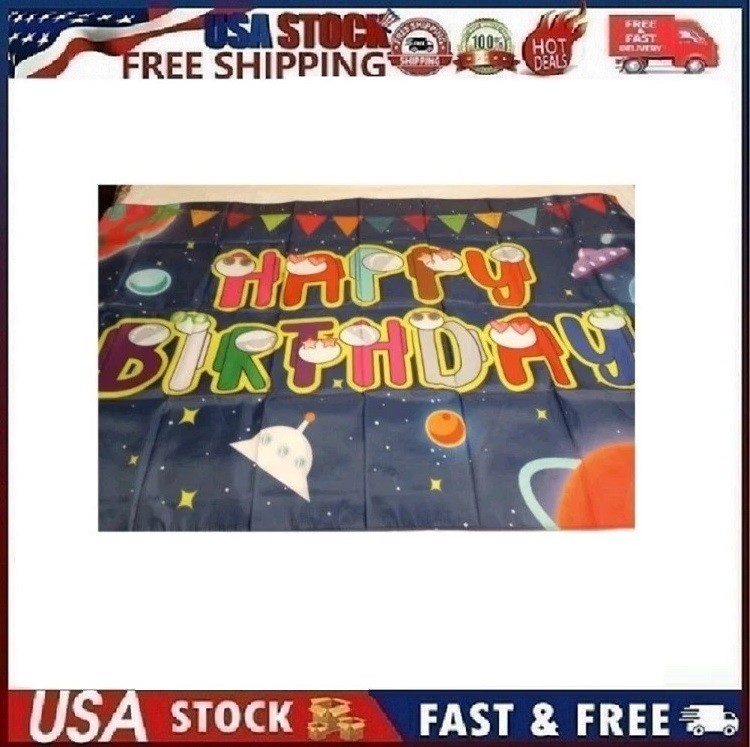 Amo-ng U-s Backdrop Imposters Video Game Theme Birthday Party Supplies