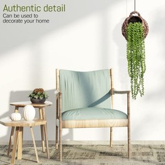 dallisten 6 Pcs Artificial 28 inches (L) x 5 (W) x 5 (H), Green