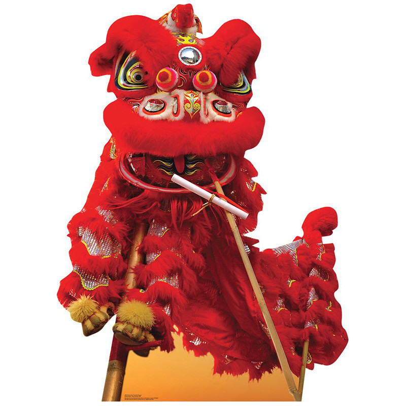 CHINESE NEW YEAR Red DRAGON CARDBOARD CUTOUT Standup Standee Poster Party Decor