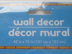 Undersea Tropical Fish Dolphin Turtle 42″x72″ Pkg Wall/Door Mural Decoration New