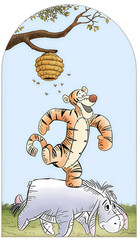 Winnie the Pooh Arch Backdrop Cover Background Photo Happy Birthday Party Decor