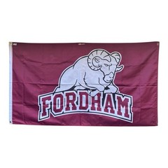 Fordham Univ. Rams Flag Banner 3X5’ Tailgate/Maroon College Grad Party Decor