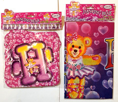 Bundle of Cute Dancing BearTheme Kids Party Supply 71 pcs