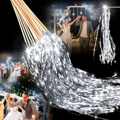 48 Lighted Wedding Wands LED Tinsel Streamers Party Favors for Events