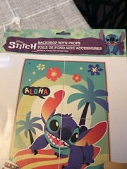 Disney Stitch Backdrop With Props Birthday Summer Fun New