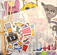 New Sprunki Children’s Birthday Party Supplies Banner Balloons Cake Toppers Etc.