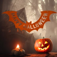 Happy Halloween Hanging Bat Decoration Ceiling Window Wall Perspex Acrylic 30cm