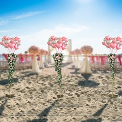 Gold Steel Freestanding Backdrop Stand Adjustable 1.5 × 3m To 3 × 6m For Wedding