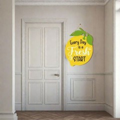 Handmade Summer Lemon Door Sign Welcome Wooden Door Hanging Home Decoration UK