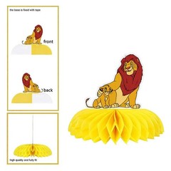 The Lion King Honeycomb Centerpieces 3D Table Decorations Party Supplies