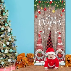 Christmas Door Cover Decorations Merry Christmas Front Door Cover