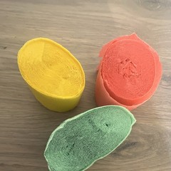 3-Pack Crepe Paper Party Streamers Multicolor Solid Rolls