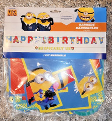 NEW Happy Birthday And Despicable Us Minions Banner Kit 10.7 Customizable