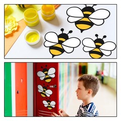60 Pcs Bee Cutouts Assorted Size Bee Bulletin Board Accents or Craft Cutouts …
