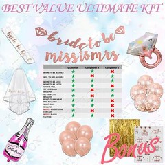Bachelorette Party Decorations Kit / Bridal Shower Supplies / Photo Backdrop