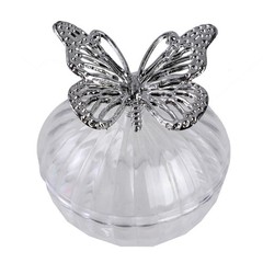 Shimmering Crystal Candy Box Butterfly Wedding Decoration Plastic Storage Bowl
