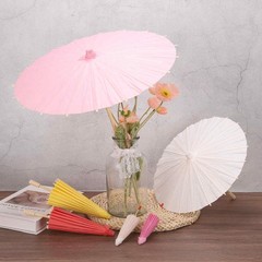 MECCANIXITY 2 Pcs Paper Umbrellas, 33″ DIY Oiled Paper Painting Umbrellas for…