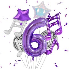 Purple Music Birthday Party Decorations Magical Music Themed Party Supplies, …